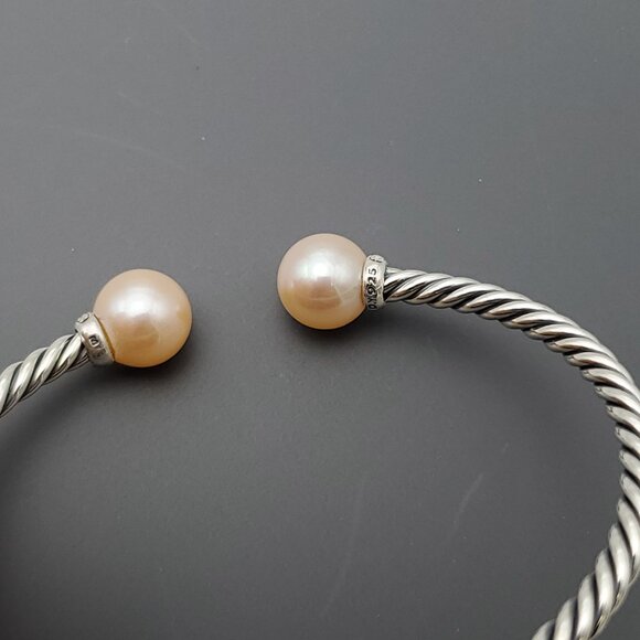David Yurman Bracelet with Pink Pearls & Diamonds - Picture 4 of 5